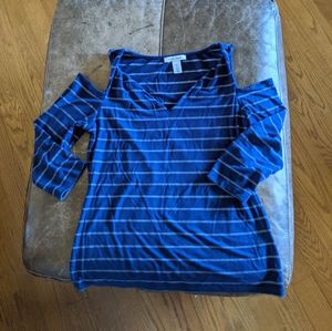 WHBM cold shoulder top